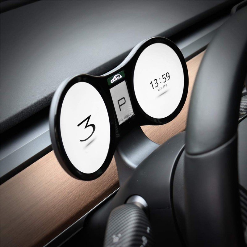 Tesla Model 3 LCD-mittaristo
