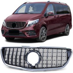 MB Vito W447 W448 GT-R Musta-Kromi-Maski